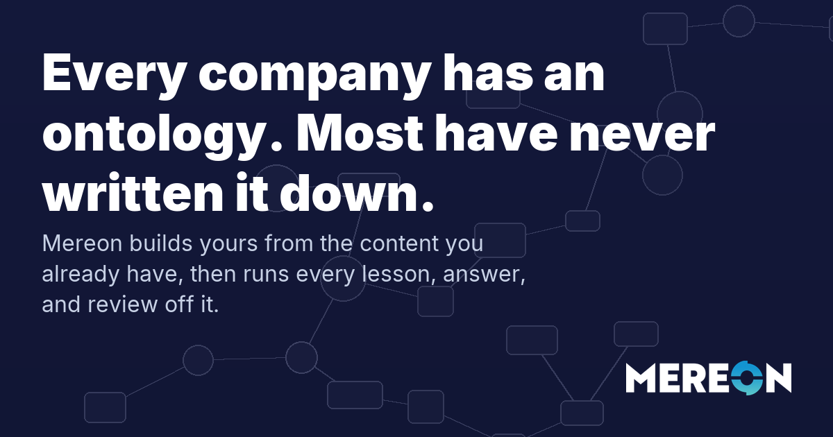 Mereon | The platform where training, answers, and reviews share a brain